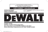 DeWalt DCS380B 20V MAX Lithium-Ion Variable Speed Cordless  Manual de usuario