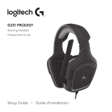 Logitech G231 Prodigy Gaming Headset Guía de instalación