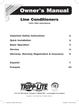 Tripp Lite 120V Line Conditioners El manual del propietario