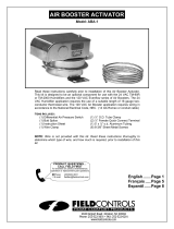 FIELD CONTROLS ABA-1 Air Booster Manual de usuario