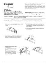 Legrand OFR Series Overfloor Raceway Device Boxes Instrucciones de operación