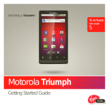 Motorola Triumph Triumph Virgin Mobile Guía de inicio rápido