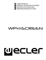 Ecler WPmSCREEN Manual de usuario