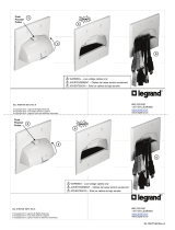 Legrand 2-Gang Hinged Bullnose Cable Entry Wall Plate - WP9002-xx / WP9002-xx-V1 Guía de instalación
