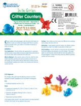 Learning Resources In the Garden Critter Counters™ (Set of 72) Guía del usuario