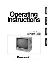Panasonic WVBM1910 Instrucciones de operación