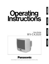 Panasonic WVCK2020 Instrucciones de operación