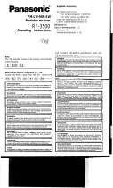 Panasonic RF-3500 El manual del propietario