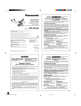 Panasonic RP-HC50 Manual de usuario