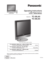 Panasonic TC20LA5 - 20" LCD COLOR TV Instrucciones de operación