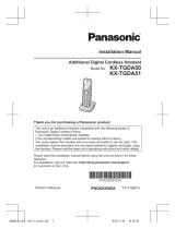 Panasonic KXTGDA51 Instrucciones de operación