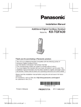 Panasonic KXTGFA30 Instrucciones de operación