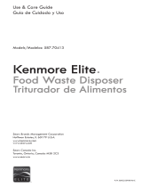 Kenmore Elite 1/2 Horsepower Deluxe Disposer - Dark Gray El manual del propietario