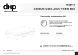 DHP Signature Sleep Luxury Folding Bed Manual de usuario