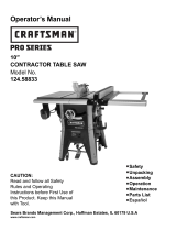 Craftsman ProSeries TJZ10/3 El manual del propietario