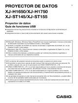 Casio XJ-H1600, XJ-H1650, XJ-H1700, XJ-H1750, XJ-ST145, XJ-ST155 XJ-H1650/H1750/ST145/ST155 Guía de funciones USB