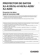 Casio XJ-A130, XJ-A135, XJ-A140, XJ-A145, XJ-A230, XJ-A235, XJ-A240, XJ-A245 XJ-A135/A145/A235/A245 - Guía de funciones USB