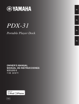 Yamaha PDX-31 El manual del propietario