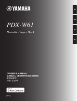 Yamaha PDX-W61 El manual del propietario