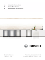 Bosch SHX3AR76UC Guía de instalación
