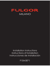 Fulgor Milano F1SM30S1 Guía de instalación