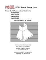 Kobe RA0242SQB Manual de usuario