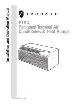 Friedrich PDH15R5SG Installation & Operation Manual