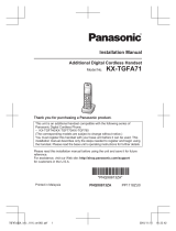 Panasonic KXTGFA71 Instrucciones de operación