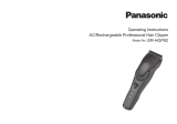 Panasonic ERHGP82 Instrucciones de operación