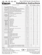 Klaxon Nexus 105 DC Manual de usuario