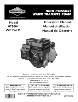 Briggs & Stratton Plumbing Product 073004 WP15-225 Manual de usuario