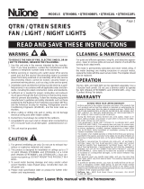 NuTone QTREN110L Manual de usuario