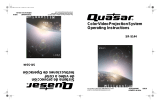 Quasar SR5144E - 51" PROJECTION TV Manual de usuario