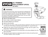 Ryobi Trimmer AC14RL3 Manual de usuario