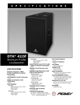Peavey Portable Speaker 4115f Manual de usuario