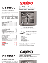 Sanyo Model Vehicle DS25520 Manual de usuario
