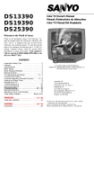 Sanyo CRT Television DS13390, DS19390, DS25390 Manual de usuario