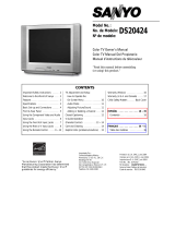 Sanyo CRT Television DS20424 Manual de usuario