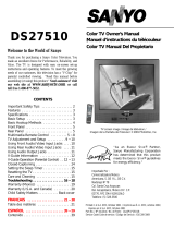 Sanyo DS27510 Manual de usuario