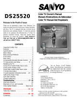 Sanyo CRT Television DS25520 Manual de usuario