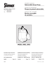 Simer Pumps 2905 Manual de usuario