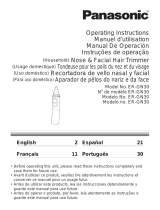 Panasonic Bathroom Aids ERGN30K Manual de usuario