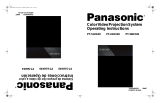 Panasonic PT 56HX40 Manual de usuario