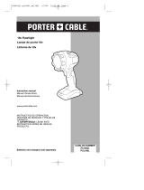 Porter-Cable PCL180L Manual de usuario