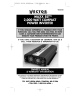 Vector MAXX SST VEC054D Manual de usuario