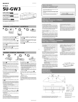 Sony Indoor Furnishings SU-GW3 Manual de usuario