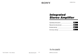 Sony Stereo Amplifier TA-FA1200ES Manual de usuario