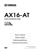 Yamaha Music Mixer AX16-AT Manual de usuario