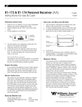 Williams Sound R1-173 Manual de usuario