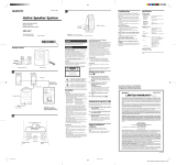 Sony SRS-D21 Instrucciones de operación